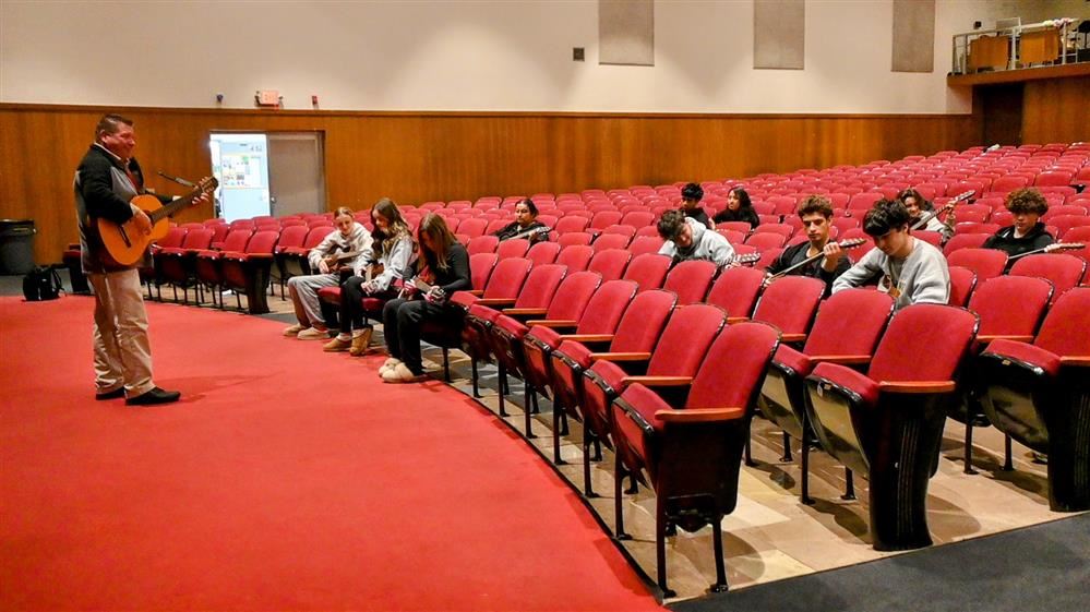  Guitar Lab with Mr. Johnson at Boonton High School